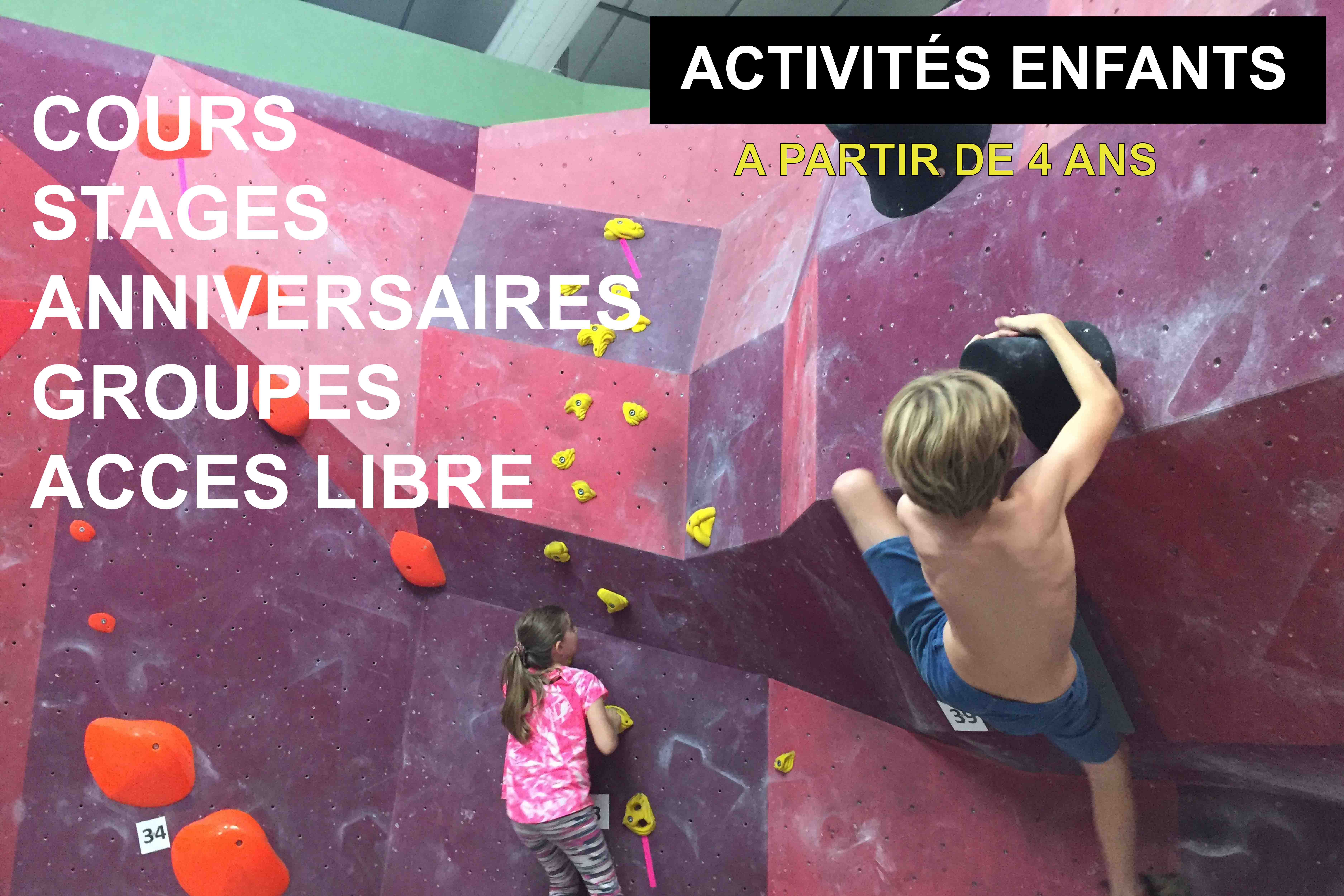 Les activités pour les enfants